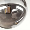 Chehalis Deckenleuchte Glas 12 cm Bernsteinfarben, Rauchfarben, 3-flammig