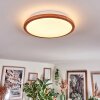 Nogueira Deckenleuchte LED Naturfarben, Weiß, 1-flammig