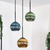 Koyoto Hängeleuchte Glas 15 cm Schwarz, 3-flammig