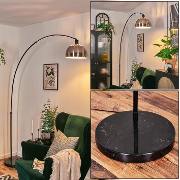 Baloca Bogenstehlampe 27 cm Schwarz, 1-flammig