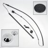 Baloca Stehleuchte 27 cm Schwarz, 1-flammig