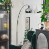 Baloca Bogenleuchte 21,5 cm Chrom, Schwarz, 1-flammig