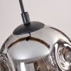 Ripoll Pendelleuchte Glas 15 cm Naturfarben, Schwarz, 3-flammig