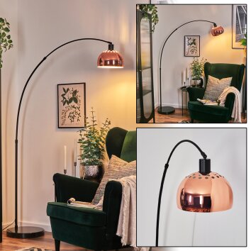 Baloca Bogenlampe 21,5 cm Schwarz, 1-flammig
