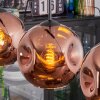 Ripoll Hängeleuchte Glas 20 cm Kupferfarben, 3-flammig