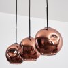Ripoll Hängeleuchte Glas 20 cm Kupferfarben, 3-flammig