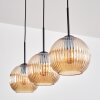 Koyoto Hängeleuchte Glas 20 cm Bernsteinfarben, 3-flammig
