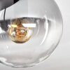 Gastor Deckenleuchte Glas 15 cm Klar, Rauchfarben, 5-flammig