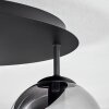 Gastor Deckenleuchte Glas 15 cm Klar, Rauchfarben, 5-flammig
