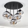 Gastor Deckenleuchte Glas 15 cm Klar, Rauchfarben, 5-flammig