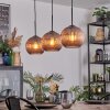Koyoto Hängeleuchte Glas 20 cm Kupferfarben, 3-flammig