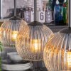 Ripoll Hängeleuchte Glas 15 cm Bernsteinfarben, Klar, 3-flammig