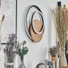 Rapoila Wandleuchte LED Holzoptik, Schwarz, 1-flammig