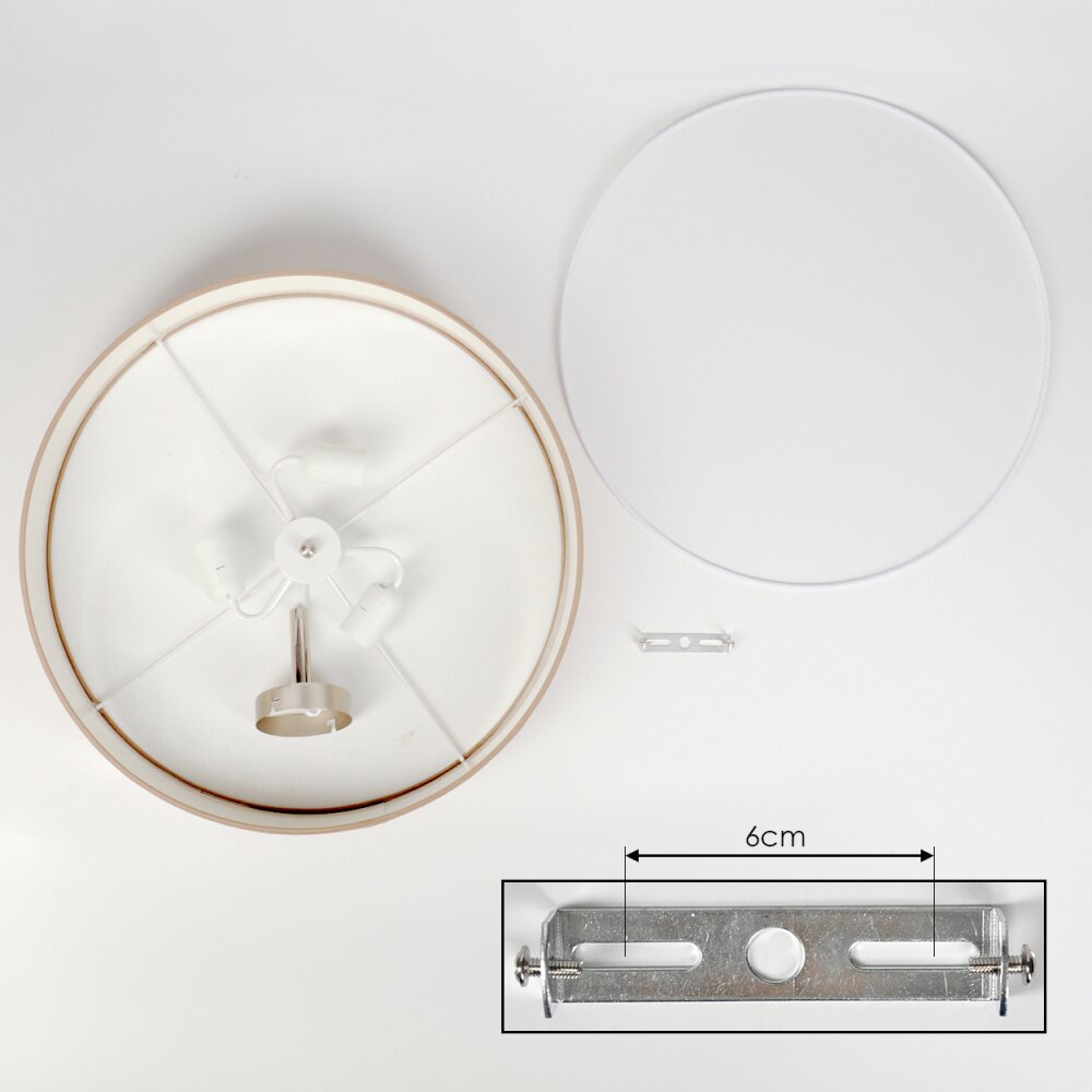 Foggia Deckenleuchte 50 cm Nickel-Matt, 3-flammig