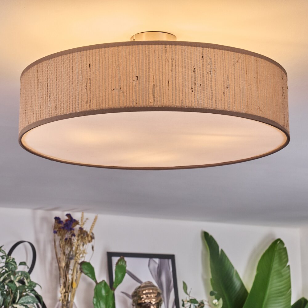 Foggia Deckenleuchte 50 cm Nickel-Matt, 3-flammig