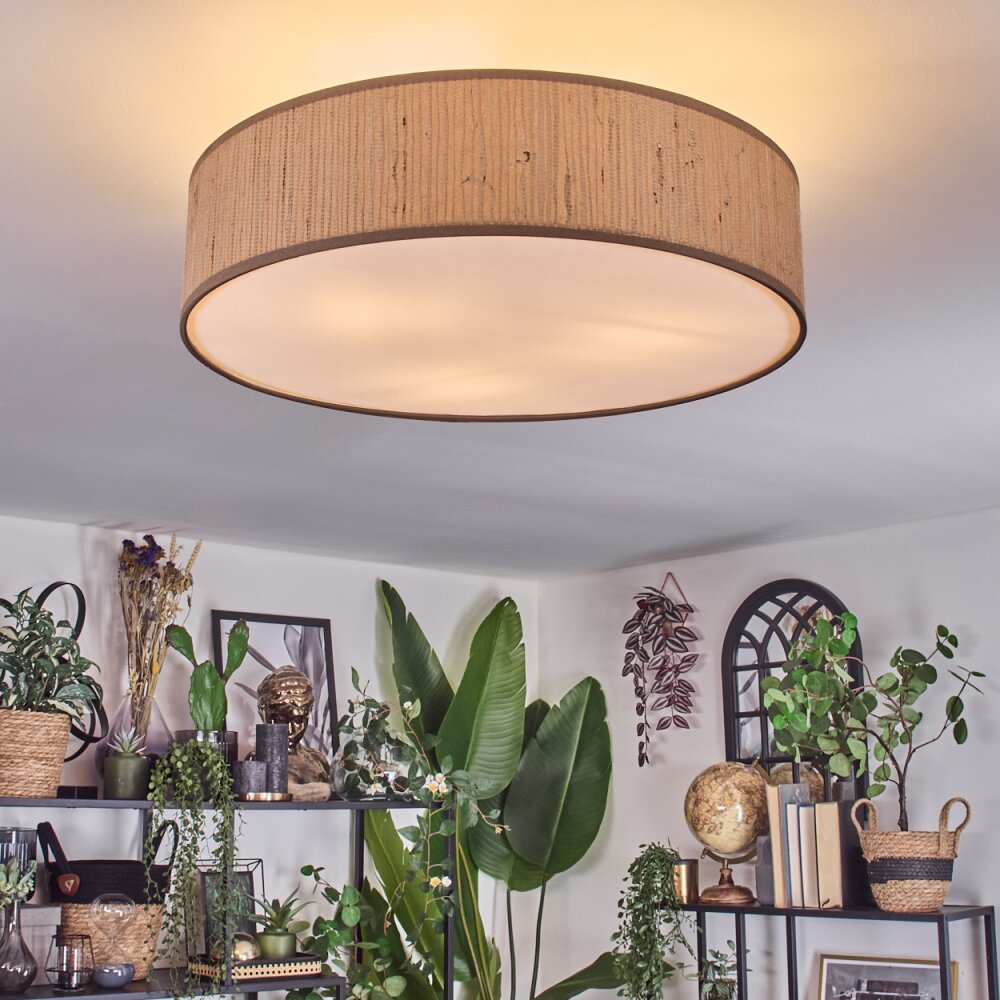 Foggia Deckenleuchte 50 cm Nickel-Matt, 3-flammig