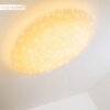 Trio Leuchten NAGANO Deckenleuchte LED Weiß, 1-flammig, Fernbedienung, Farbwechsler