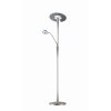 Trio Leuchten Quebec Stehleuchte LED Nickel-Matt, 1-flammig