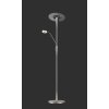 Trio Leuchten Quebec Stehleuchte LED Nickel-Matt, 1-flammig