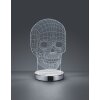 Reality SKULL Tischleuchte LED Chrom, 1-flammig