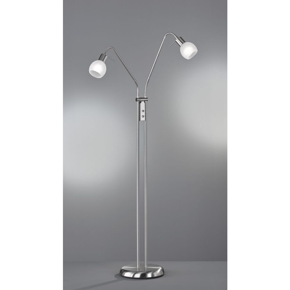 Reality ANTIBES Stehleuchte Nickel-Matt, 2-flammig main product photo