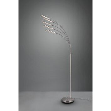 Reality Reed Bogenlampe LED Nickel-Matt, 5-flammig