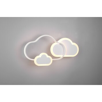 Reality Cloudy Deckenleuchte LED Weiß, 1-flammig, Fernbedienung, Farbwechsler