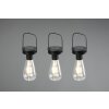 Reality Campus Solarleuchte LED Schwarz, 3-flammig