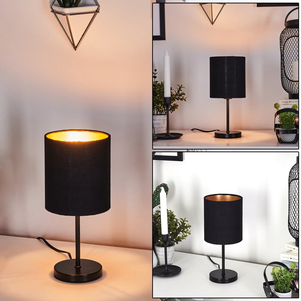 Varmo Tischleuchte Schwarz, 1-flammig main product photo