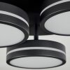Huallilemu Deckenleuchte LED Schwarz, 3-flammig