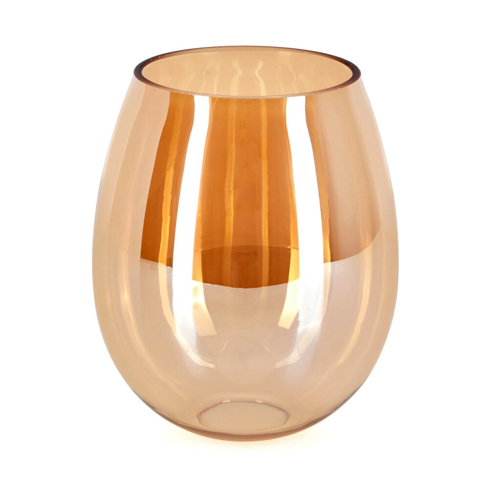 Glas-Lampenschirm Vevino Ersatzglas 15 cm Bernsteinfarben main product photo
