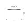 Cando Lampenschirm 35 cm Naturfarben
