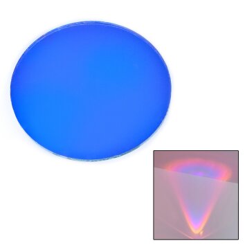 Glas-Farbfilter Indore Ersatzglas 6,6 cm Blau
