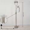Donna Deckenfluter LED Nickel-Matt, 1-flammig
