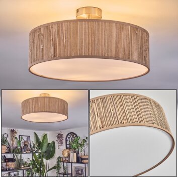 Foggia Deckenleuchte 40 cm Nickel-Matt, 3-flammig