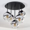Koyoto Deckenleuchte Glas 15 cm Klar, Rauchfarben, 5-flammig