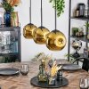 Ripoll Hängeleuchte Glas 15 cm Gold, 3-flammig