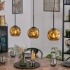 Ripoll Hängeleuchte Glas 15 cm Gold, 3-flammig