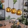 Ripoll Hängeleuchte Glas 20 cm Gold, 3-flammig