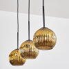 Ripoll Hängeleuchte Glas 15 cm Gold, 3-flammig