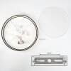 Foggia Deckenleuchte 50 cm Nickel-Matt, 3-flammig