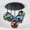 Ripoll Deckenleuchte Glas 15 cm Blau, Grün, Kupferfarben, 5-flammig