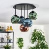 Ripoll Deckenleuchte Glas 15 cm Blau, Grün, Kupferfarben, 5-flammig