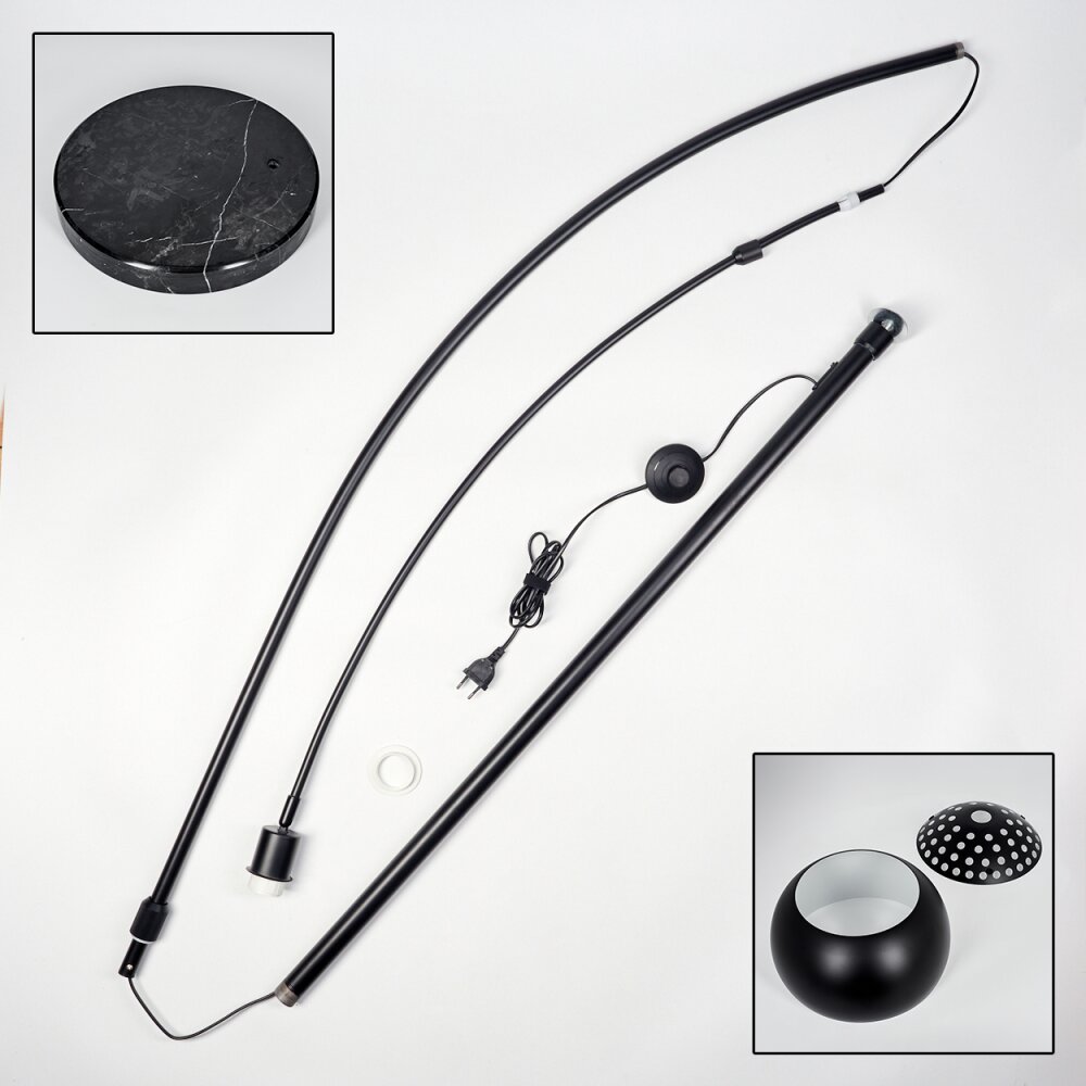 Baloca Stehleuchte 30 cm Schwarz, 1-flammig