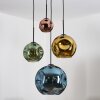 Ripoll Hängeleuchte Glas 15 cm, 20 cm, 25 cm, 30 cm Blau, Gold, Grün, Kupferfarben, 4-flammig