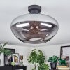 Mertola Deckenleuchte Glas 35 cm Rauchfarben, 1-flammig