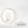 Foggia Deckenleuchte 50 cm Nickel-Matt, 3-flammig