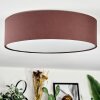 Antillo Deckenleuchte 40 cm Braun, Weiß, 3-flammig