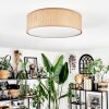 Antillo Deckenleuchte 40 cm Braun, Naturfarben, Weiß, 3-flammig
