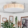Foggia Deckenleuchte 60 cm Nickel-Matt, 3-flammig